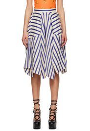 Vivienne Westwood Blue Knockout Midi Skirt