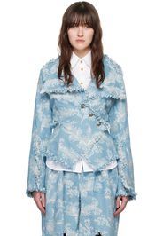 Vivienne Westwood Blue & Off-White Worth More Jacket