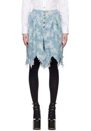 Vivienne Westwood Blue & Off-White Romario Shorts
