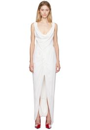 Vivienne Westwood White Long Panther Maxi Dress