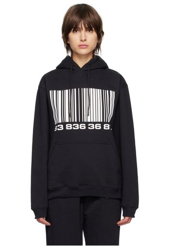 VTMNTS Black Big Barcode Hoodie