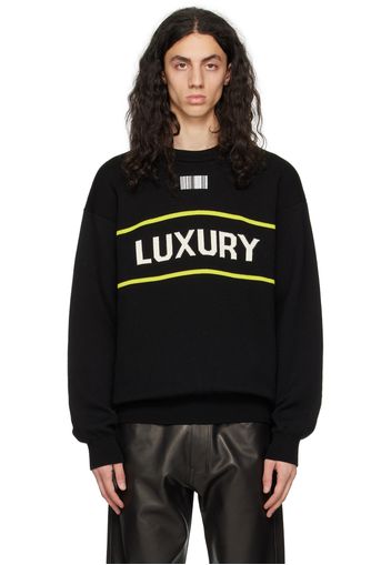 VTMNTS Black 'Luxury' Sweater