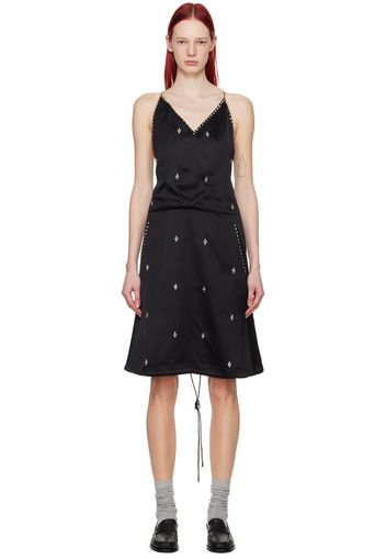 Wales Bonner Black Honour Midi Dress