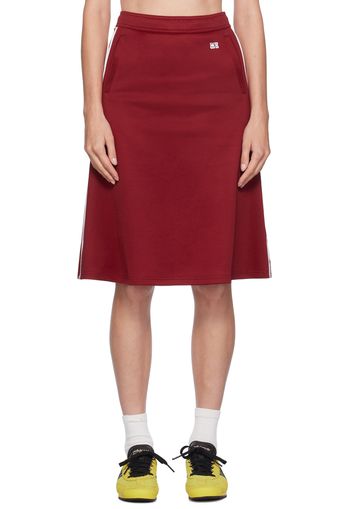 Wales Bonner Red Shine Midi Skirt