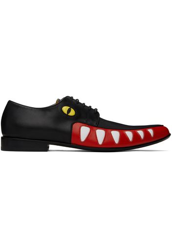 Walter Van Beirendonck Black Crocodile Derbys