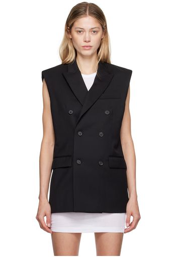 WARDROBE.NYC Black Double-Breasted Vest