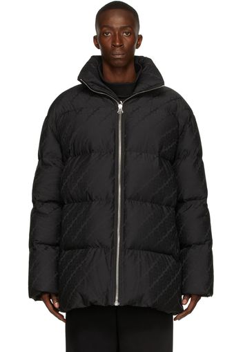 We11done Jacquard Logo Puffer Jacket