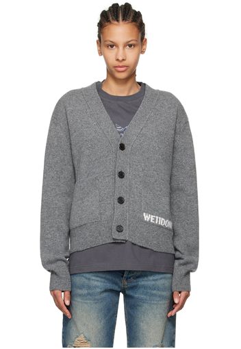 We11done Gray Patch Pocket Cardigan