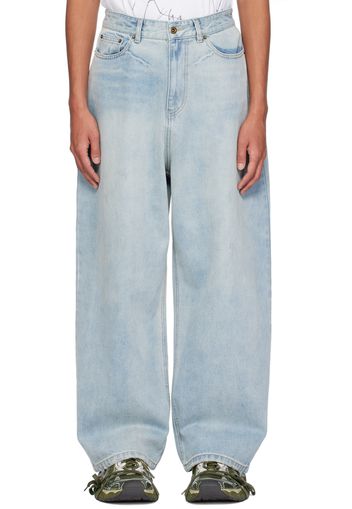 We11done Blue Loose-Fit Jeans