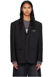 We11done Black Oversized Suit Blazer