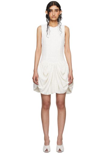 Wed SSENSE Exclusive White Bubble Hem Minidress