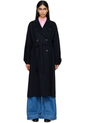 Weekend Max Mara Navy Affetto Coat