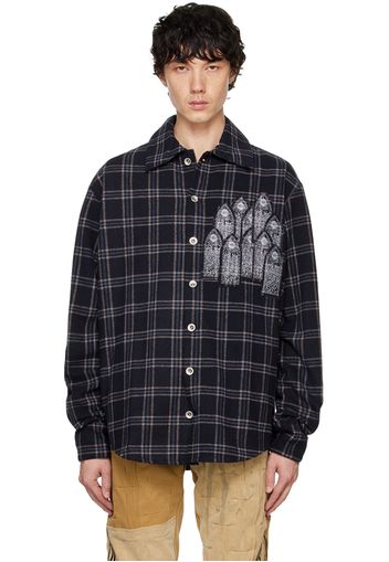 Who Decides War Blue Heavy Duty Flannel Shirt