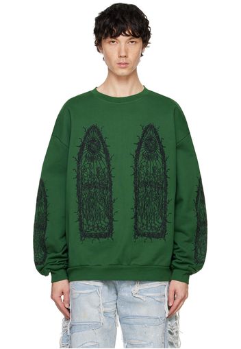 Who Decides War Green Thorned Sweatshirt