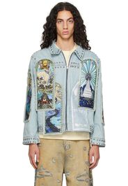 Who Decides War SSENSE Exclusive Blue Eternity Denim Jacket