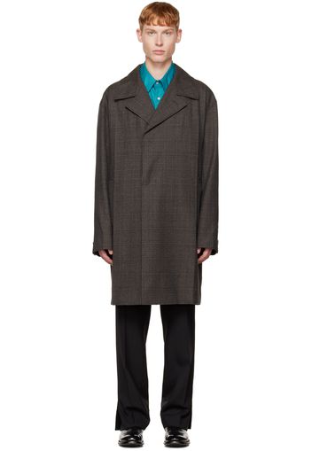 Wooyoungmi Gray Single Mid Coat