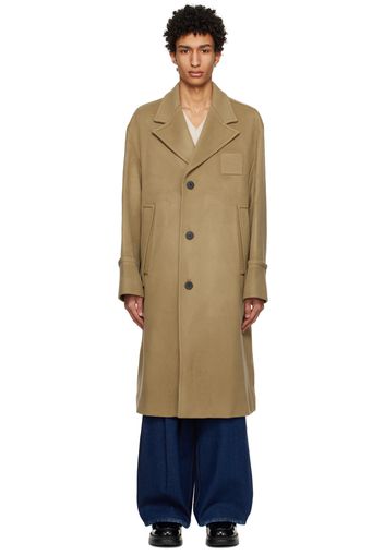 Wooyoungmi Khaki Single-Breasted Coat