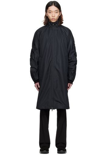 Wooyoungmi Black Ruched Coat