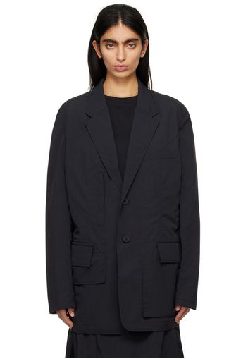 Y-3 Black Crinkle Blazer