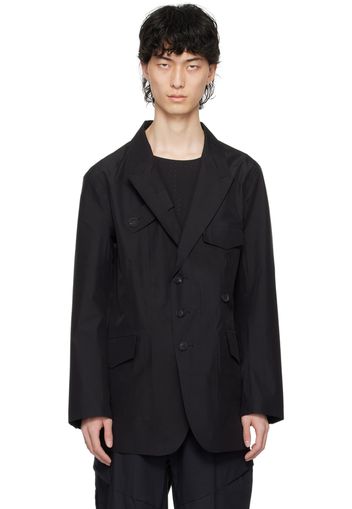 Y-3 Black Double-Breasted Blazer