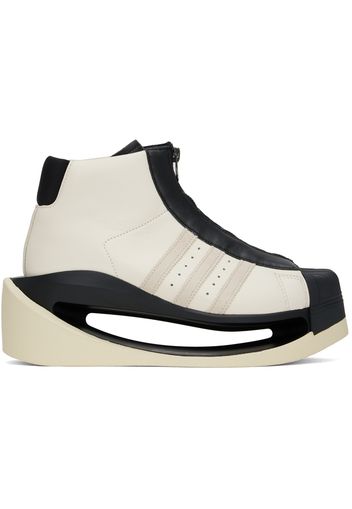 Y-3 Off-White & Black Gendo Pro Model Sneakers