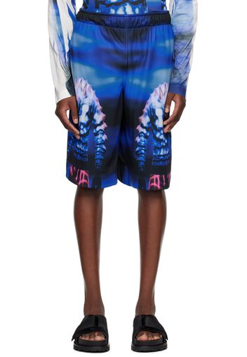 YAKU Blue 300AD Kojo Shorts