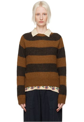 YMC Brown Jets Stripe Sweater