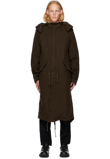 Yohji Yamamoto Brown Milling Coat