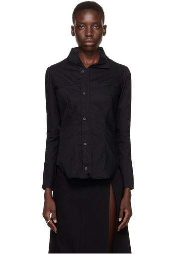 YOHJI YAMAMOTO Black High Neck Blazer