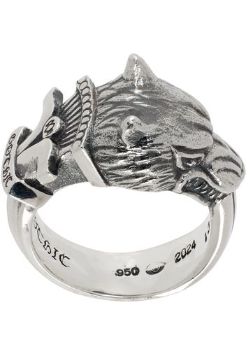 YOHJI YAMAMOTO Silver Wolf Dagger Ring