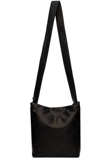 YOHJI YAMAMOTO Black Washed Horse Leather 2Way Bag