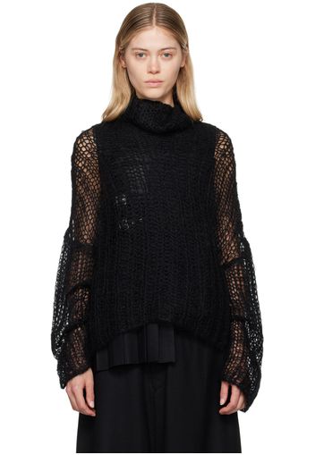 YOHJI YAMAMOTO Black Dian 2 R-Mohair Turtleneck