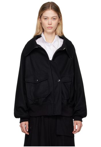 YOHJI YAMAMOTO Black R-Flight Jacket