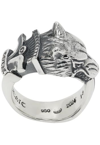 YOHJI YAMAMOTO Silver Wolf Dagger Ring