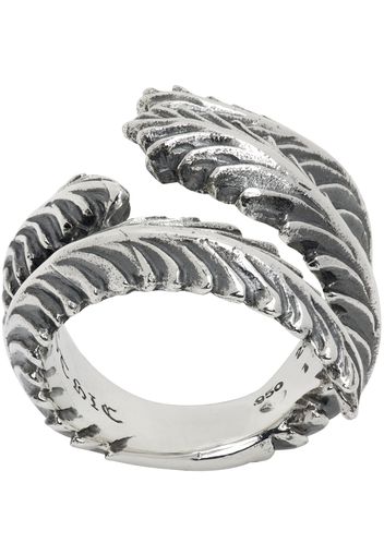 YOHJI YAMAMOTO Silver Feather Ring