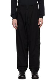 Yohji Yamamoto Black Drawstring Trousers