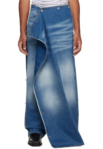 Y/Project Blue Snap Off Jeans