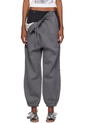 Y/Project Gray Snap Off Lounge Pants