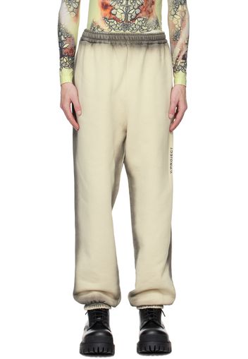 Y/Project Beige Spray Soufflé Sweatpants