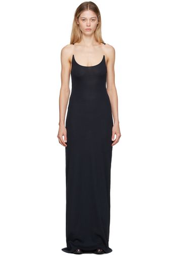 Y/Project Black Invisible Strap Maxi Dress