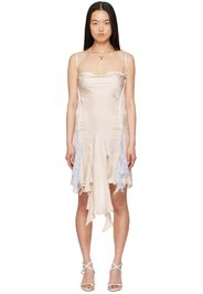 Y/Project Off-White Hook-Eye Minidress