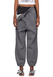 Y/Project Gray Snap Off Lounge Pants