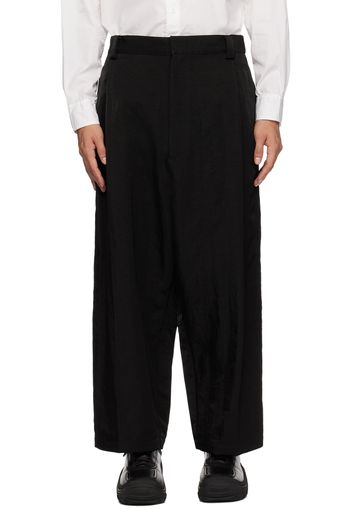 Y's Black Paneled Trousers