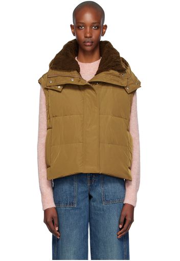 Yves Salomon Tan Ultralight Down Vest