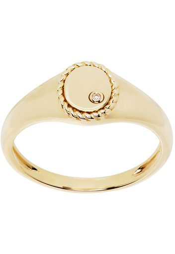 Yvonne Léon Gold Baby Chevaliere Ovale Ring