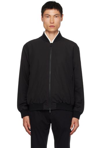 ZEGNA Black Padded Bomber Jacket