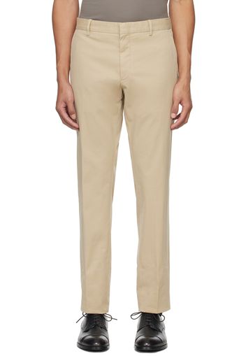 ZEGNA Beige Four-Pocket Trousers