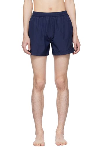 ZEGNA Navy Drawstring Swim Shorts