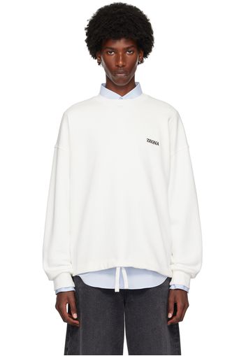 ZEGNA White Crewneck Sweatshirt