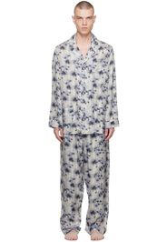 ZEGNA White Graphic Pyjama Set